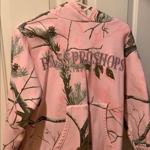 Bass Pro pink camo sweatshirt